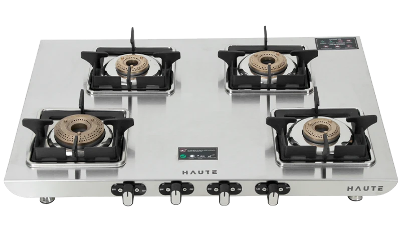 Essencia Elite Series Stainless Steel Gas Stove – 4 Burner