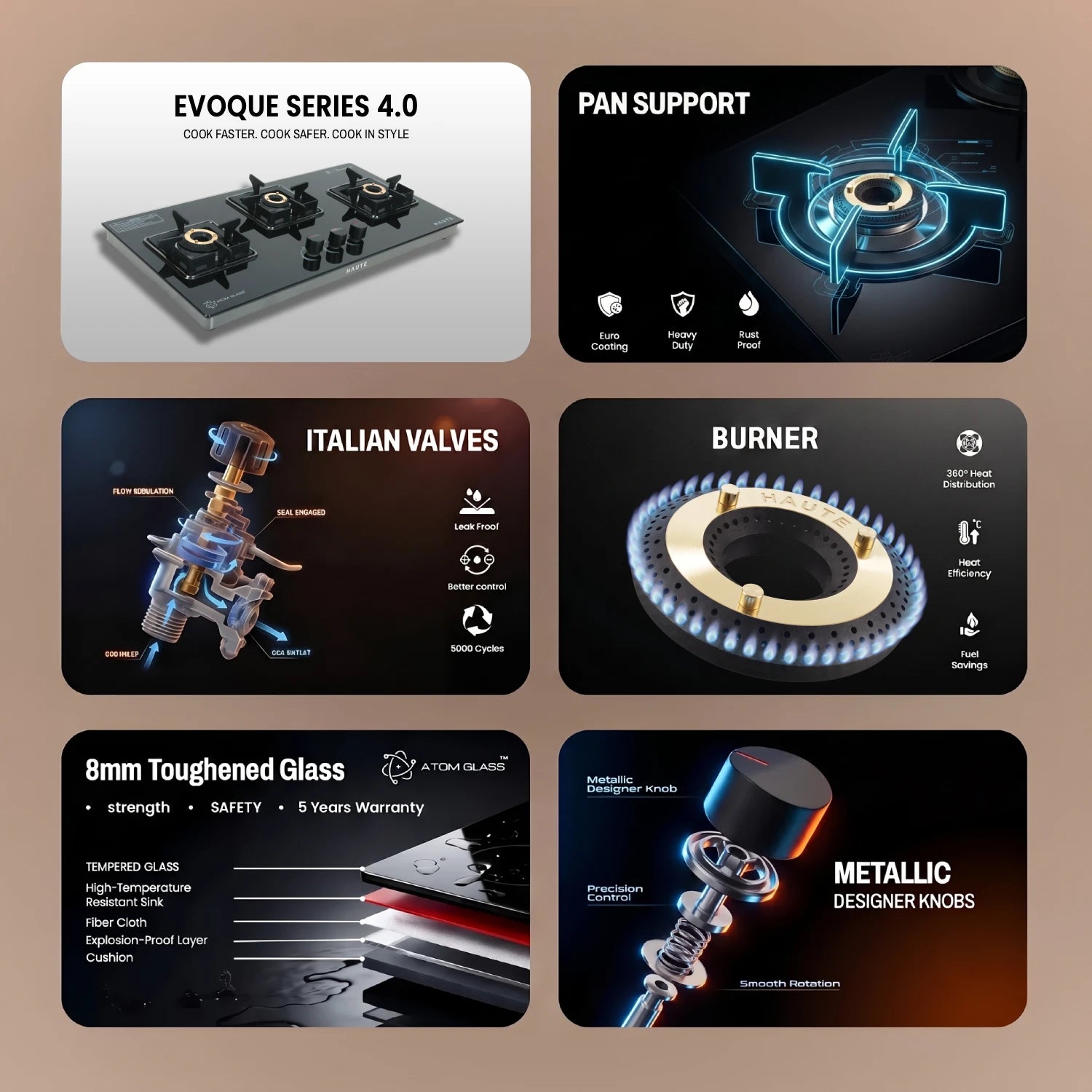 Evoque Series 4.0 – 3 Burner