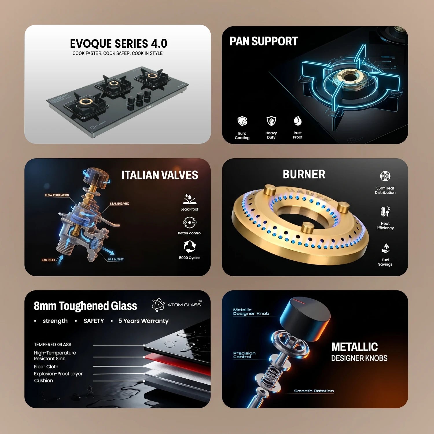 Evoque Series 4.0 – 3 Burner