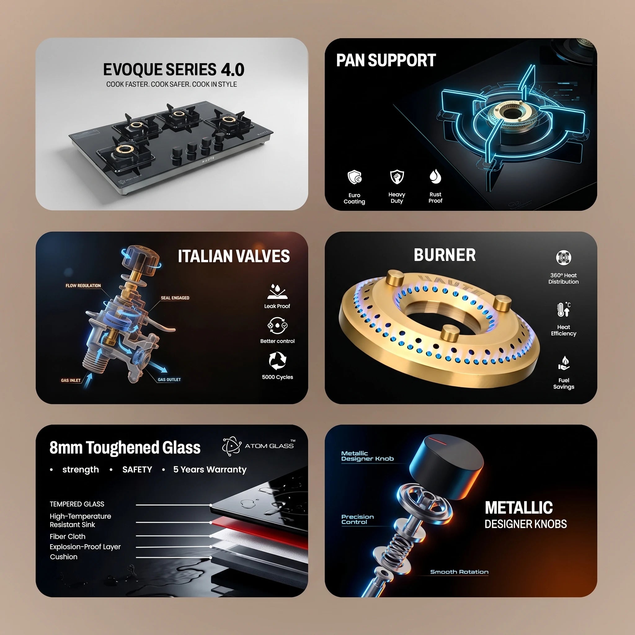 Evoque Series 4.0 – 4 Burner