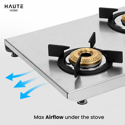 Essencia Series Stainless Steel Gas Stove – 3 Burner