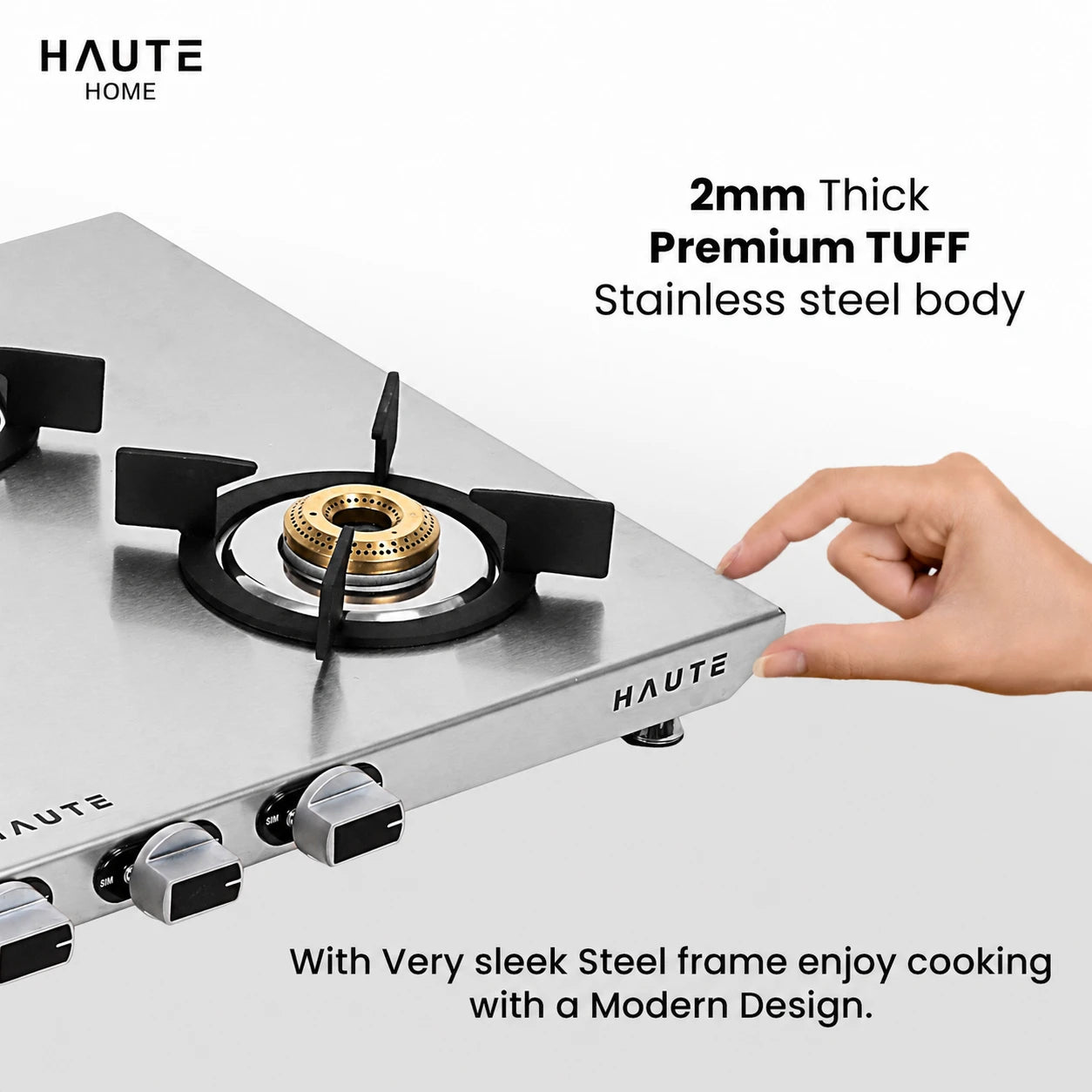 Essencia Series Stainless Steel Gas Stove – 4 Burner