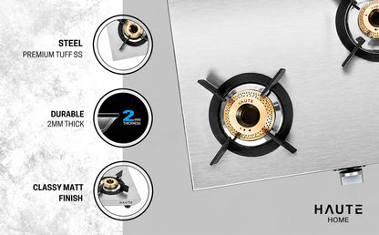 Essencia Series Stainless Steel Gas Stove – 4 Burner