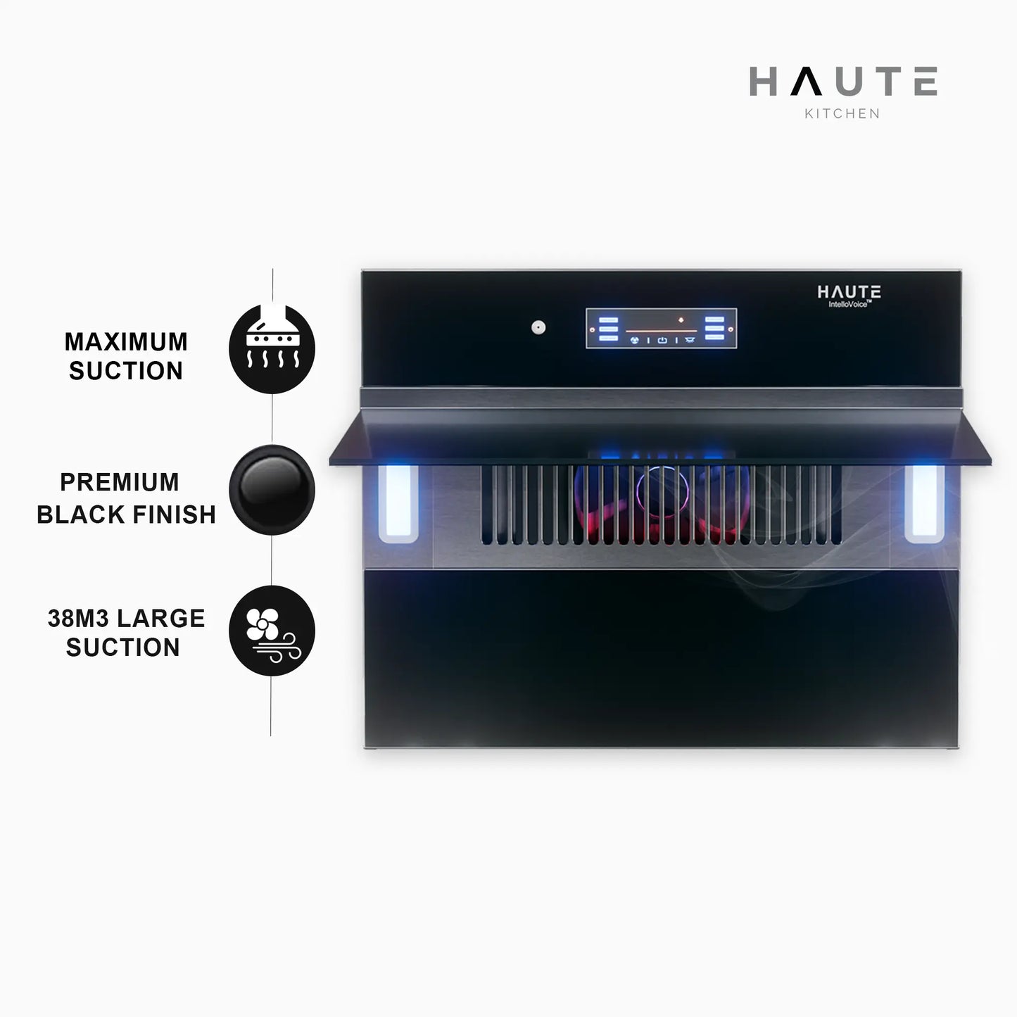 IntelloVoice 60 cm Auto-Clean Kitchen Chimney with Voice Control