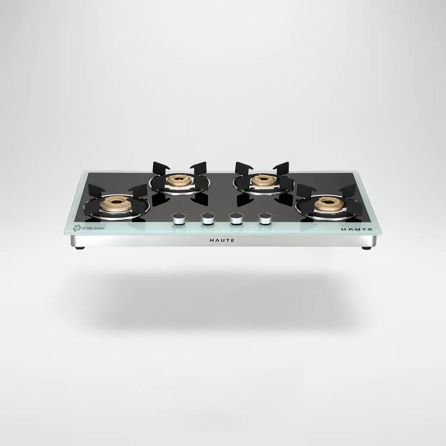 Evoque Series Black/Black & White Glass Top Gas Stove – 3 & 4 Burner