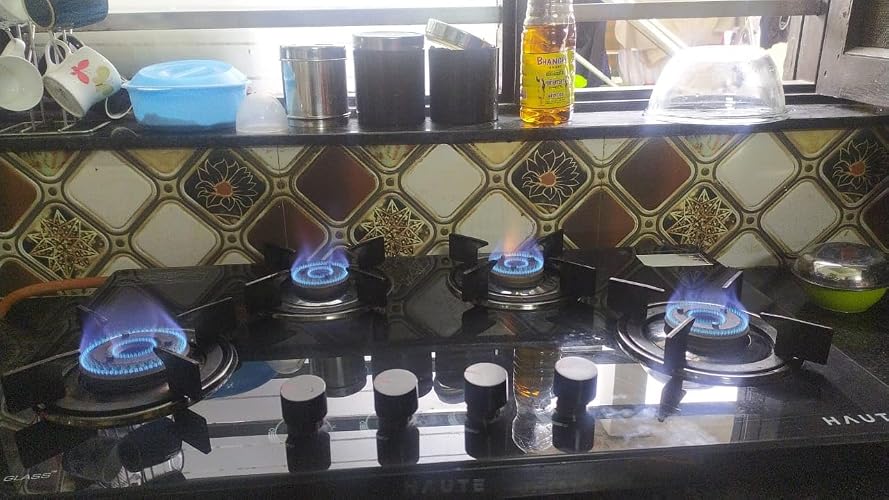 4 Burner Glass Top Gas Stove Customer review image