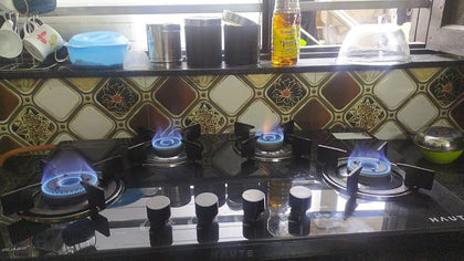 4 Burner Glass Top Gas Stove Customer review image
