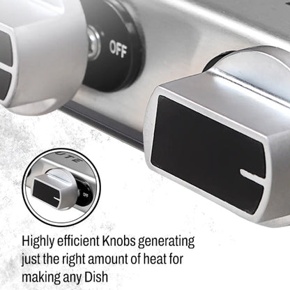 Essencia Series Stainless Steel Gas Stove – 3 & 4 Burner