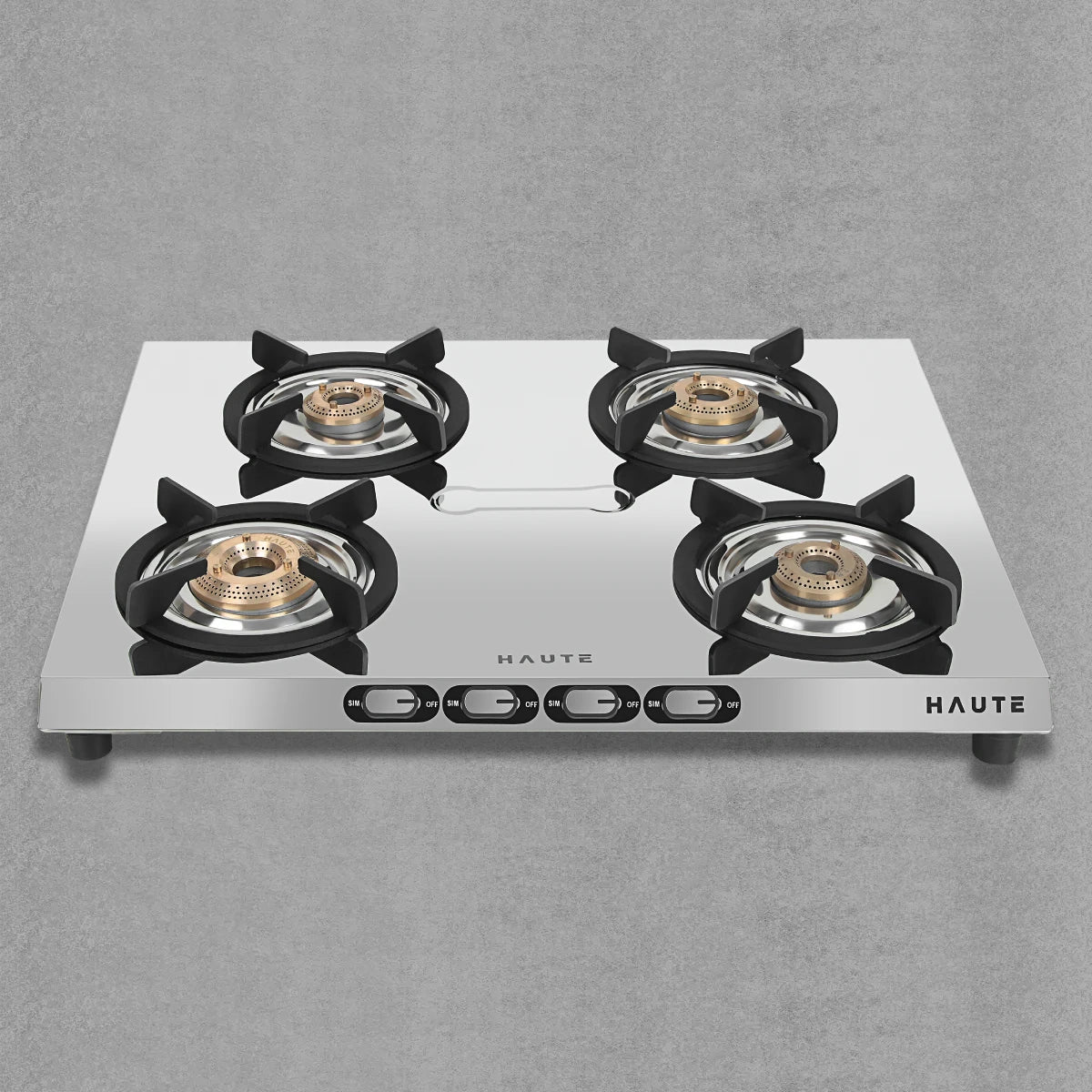 Velora Series Stainless Steel Gas Stove – 4 Burner