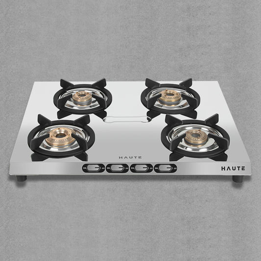 Velora Series Stainless Steel Gas Stove – 4 Burner