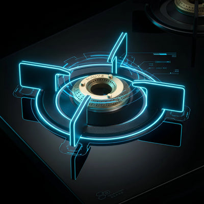 Cast iron pan support