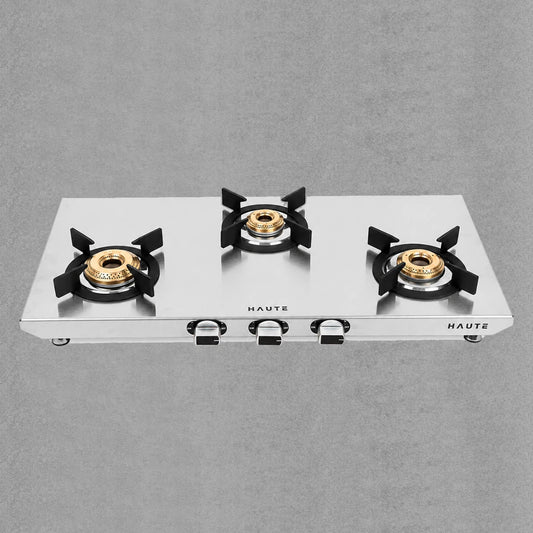 Essencia Series Stainless Steel Gas Stove – 3 Burner