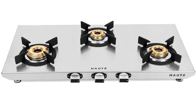Essencia Series Stainless Steel Gas Stove – 3 Burner