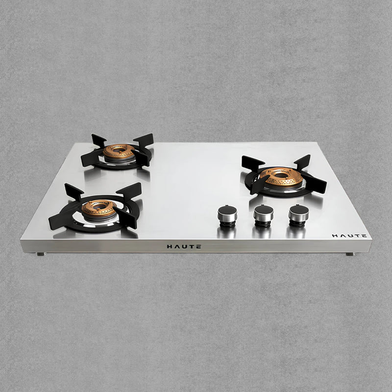 Evoque Series 1mm Stainless Steel Body 3 Burner Gas Stove